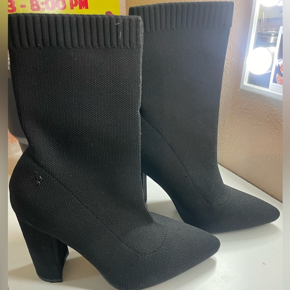 Shoes - Black Sock Boots